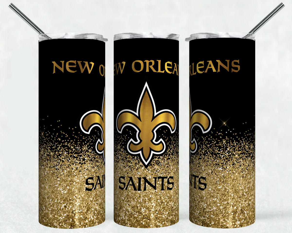 Go Saints Tumbler Wrap, 20oz Tumbler Wrap, New Orleans Saint