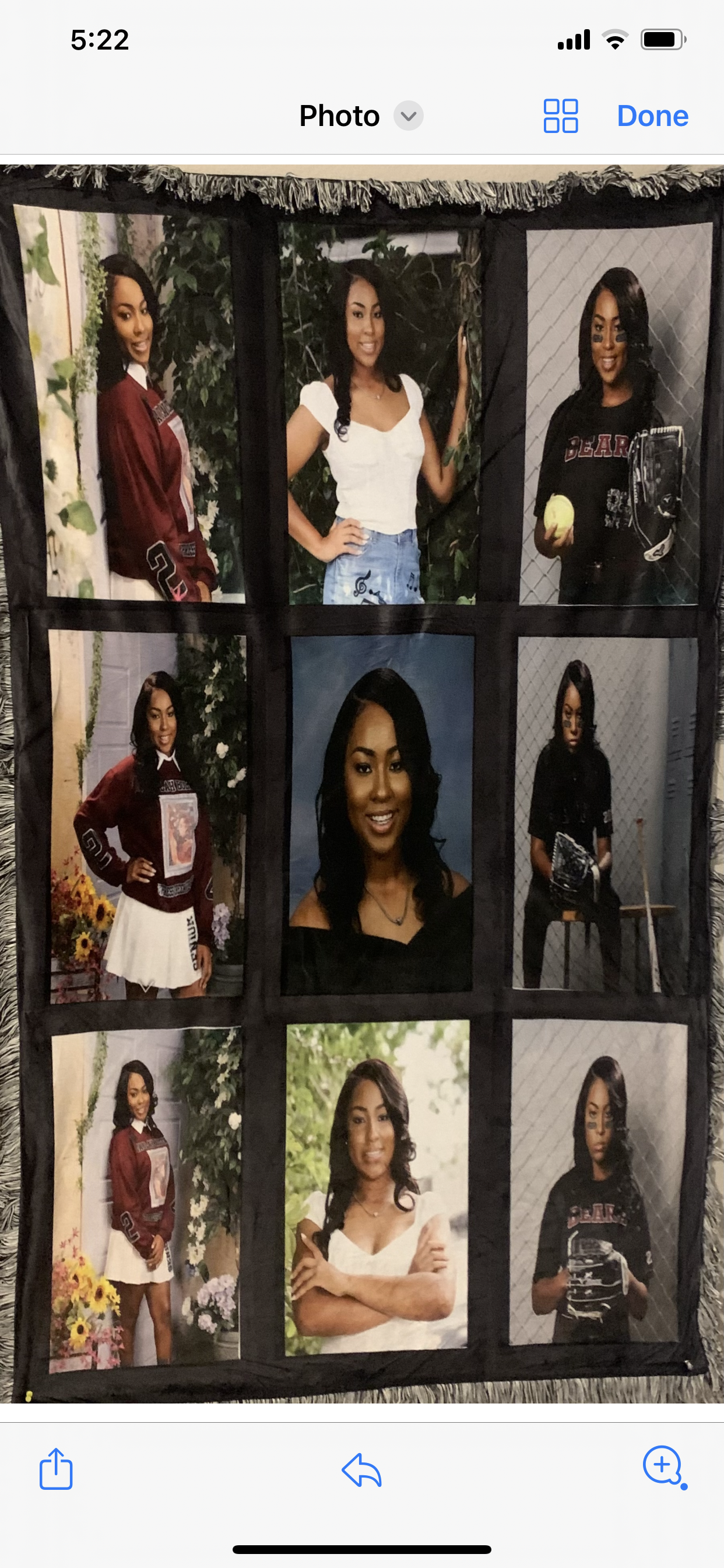 9 Panel Custom Photo Blanket