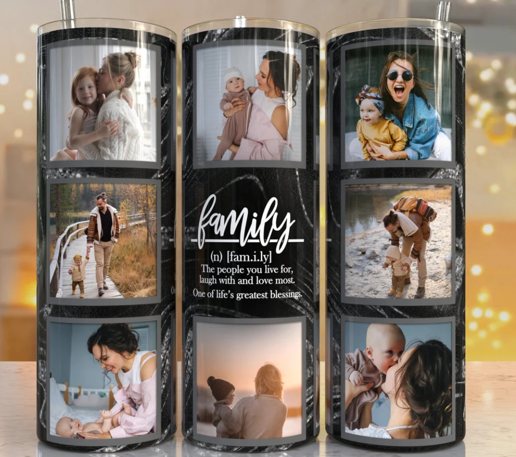 Family quote Photo Tumbler