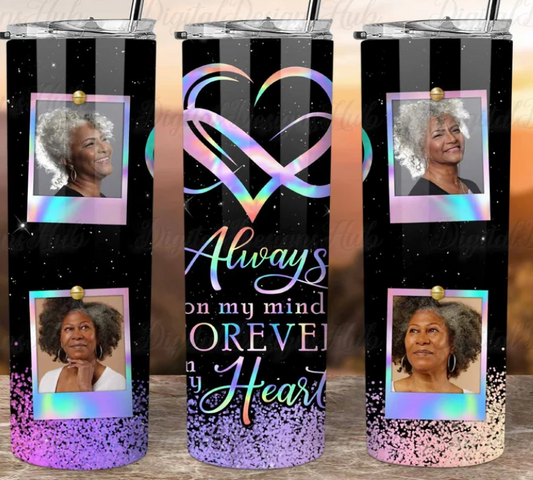 Loss Of Mom Memorial Photo Tumbler