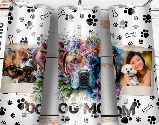 Dog Mom Custom Sublimation Tumbler